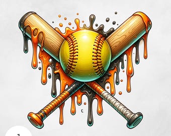 Softball Home plate Ice Cream Drip PNG Softball Sports Team Digital File Softball Mom Sublimation for T-Shirts Digital Download for Crafts