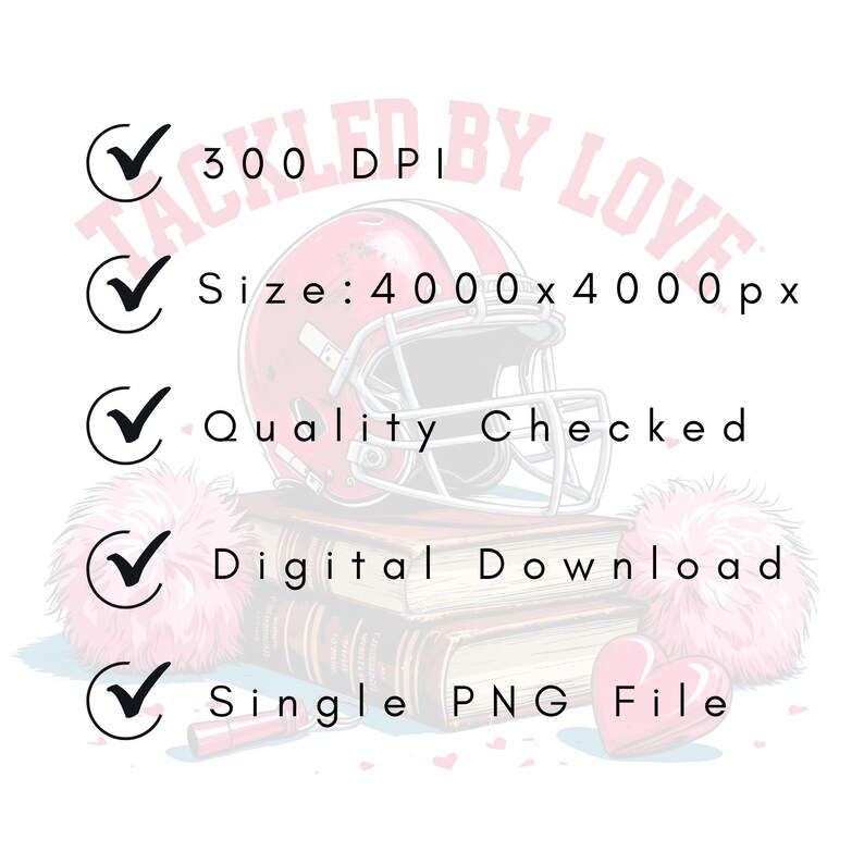 Football Romance Book Club PNG Cute Digital Bookish Clipart for