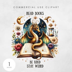 Diseño de camiseta PNG de lectura de libros, sé amable y mantente extraño, descarga digital de camiseta de Whimsigoth Bookish, archivo de sublimación Celestial Book Lover para Bookworm