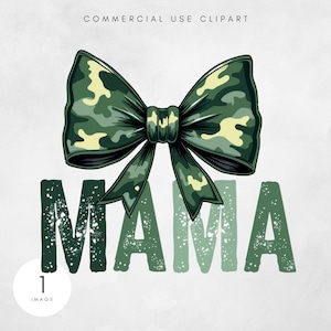 Mama Camo Coquette Bow png, old school camouflage png, meisjes camouflagestrik png-shirt, retro jachtsublimatie, coquette Bow png, camouflageprint png