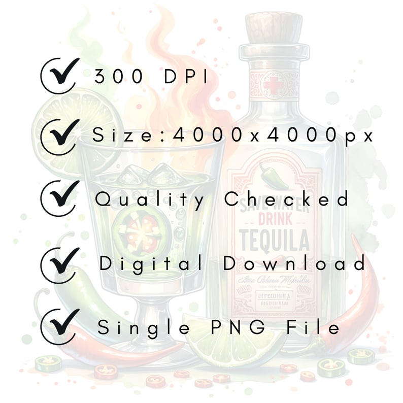 Sparen Sie Wasser Drink Tequila PNG Meine Tequila Shirt Grafik Spicy Chilli Shirt Grafik Margarita T-Shirt Design Lustiges Trinkshirt PNG Datei Bild 3