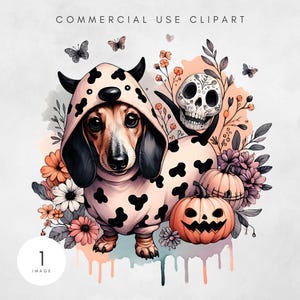 Halloween Cute Spooky Dachshund PNG Funny Fall just a spooky Dog png funny halloween Puppy png Sublimation design Cute Ghost Animal Download