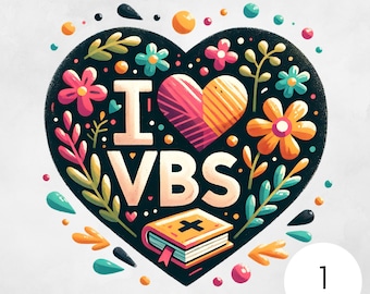 Ich liebe VBS PNG, Urlaub Bibel Schule 2024 PNG, Vbs Crew, Vbs Leiter Digitaler Download, Christliche Schule Sublimation