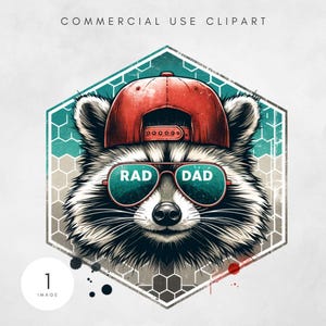 Papa rad png, papa camo png, design cool par sublimation papa, téléchargement numérique drôle de papa raton laveur, drôle de fête des pères png