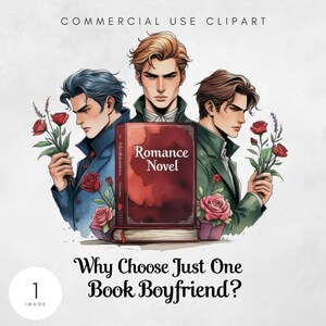 Novios de libros PNG ¿Por qué elegir arte digital? Clipart imprimible de libros para manualidades Diseño gráfico único de sublimación de Booktok para proyectos sexys