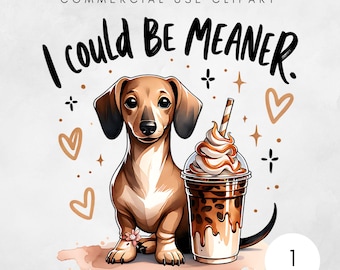 Je pourrais être plus méchant PNG, sublimation de teckel humour drôle, fichier numérique café sarcastique, citation drôle de chien téléchargement numérique tendance