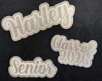 Homecoming Cutouts | Custom Glitter Cardstock Layers | Cheer, Band, Football, 5 Inch