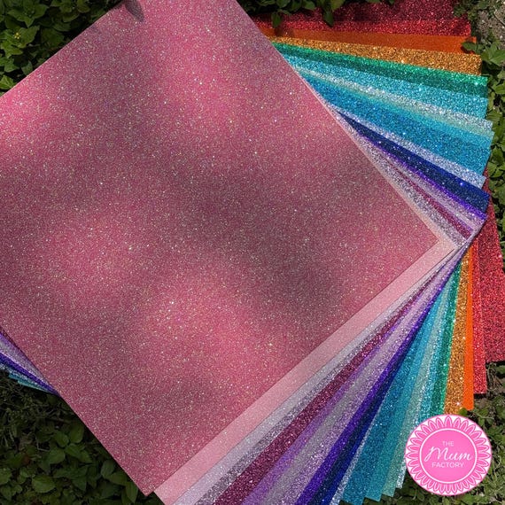 Glitter Craft Paper: Sparkly 12x12 Cardstock (300 GSM, Thick Sheets)