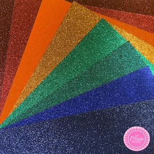 Glitter Craft Paper: Sparkly 12x12 Cardstock (300 GSM, Thick Sheets) image 2