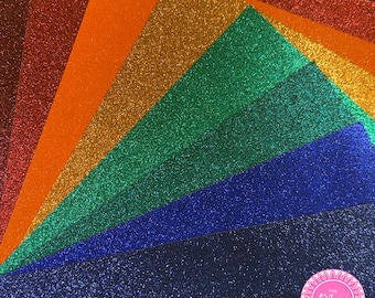 25 pack Glitter Cardstock Sheets | 12x12 300 GSM Sparkle Paper for Crafts