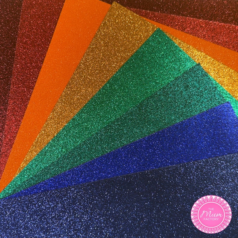 Glitter Craft Paper: Sparkly 12x12 Cardstock (300 GSM, Thick Sheets) image 2