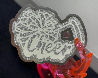 Glitter Cardstock Homecoming Activity Cutouts – Cheer, Dance, Band & Sports Icons for Mums and Garters