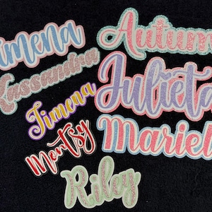 Glitter Cardstock Name or Word Custom