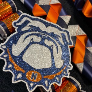 Custom Glitter Mascot Cutout – Homecoming Mum, Graduation Cap Decor image 6