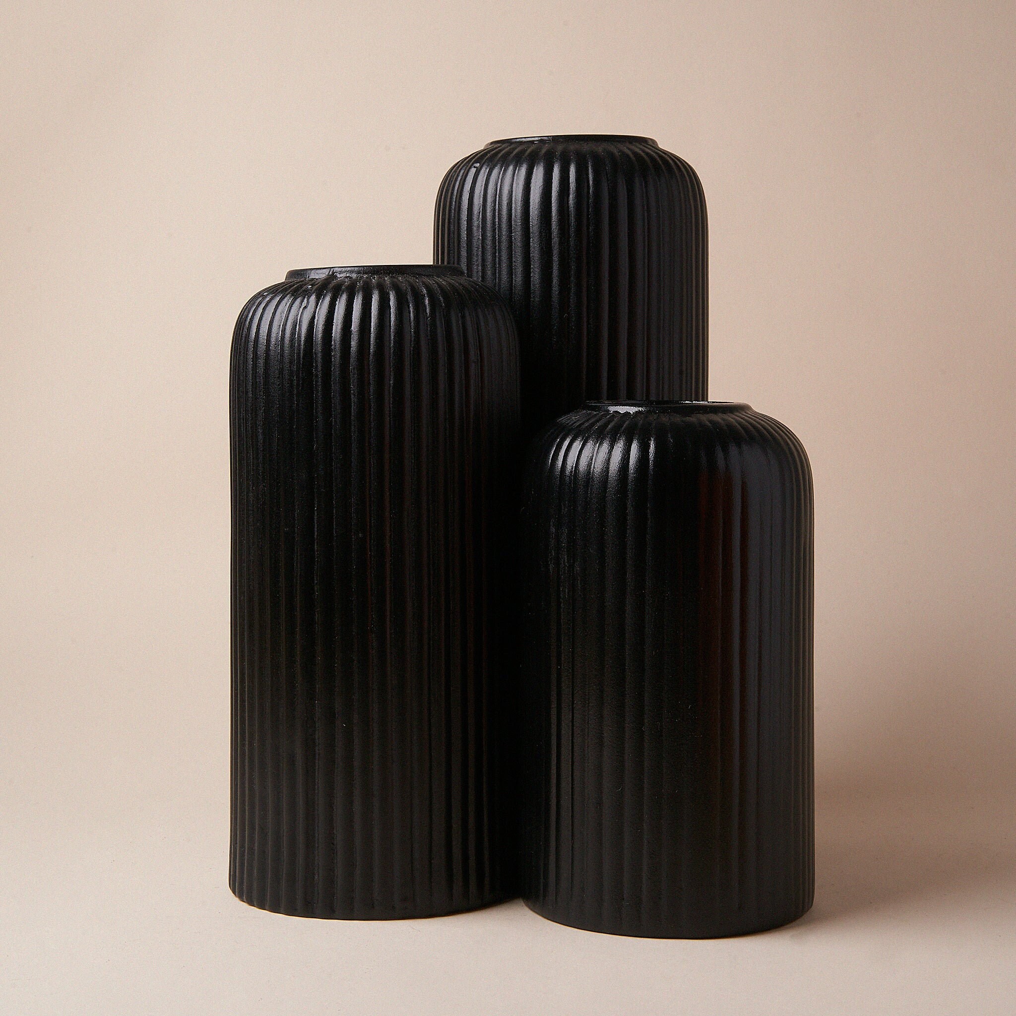 Ribbed Vase - Etsy