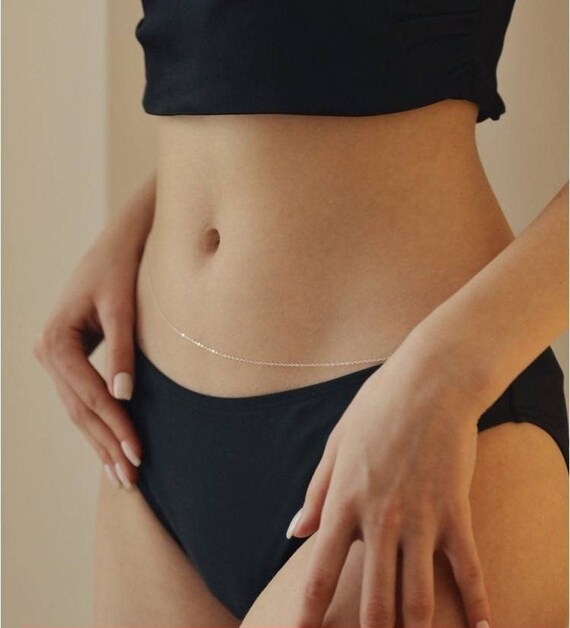 18k gold 2024 waist chain
