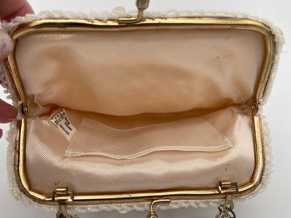 Vintage Sequin Handbag or Purse | Gold Tone Chain… - image 4