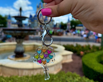 Mickey Balloons Keychain | Disney keychain | Mickey bag charm | Mickey keychain
