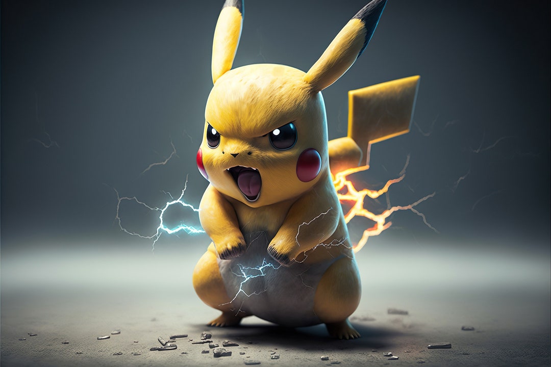 Pikachu the Storm Before the Lightning Etsy