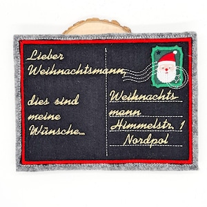 Stickdatei Postkarte Weihnachtsmann ITH