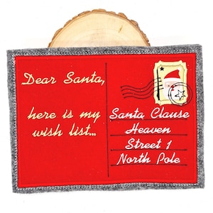 Embroidery file postcard Santa