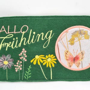 Embroidery File Mug Rug Spring