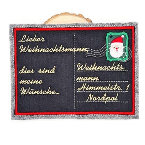 Embroidery file postcard Santa Claus