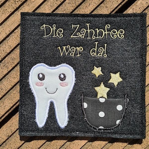 File da ricamo busta porta soldi fatina dei denti ITH