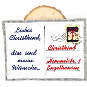 Embroidery file postcard Christ Child