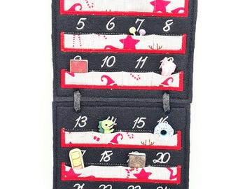 Embroidery file Advent calendar for filling ITH