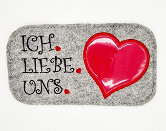 Archivo de bordado Taza Alfombra Día de San Valentín ITH taza alfombra