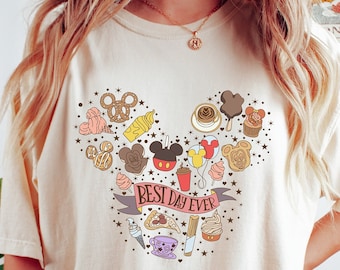 Best Day Ever Shirt, Disney Trip Shirts, Cute Disney For The Snacks Shirt With Fun Icons, Disney Vacation Shirt, Disney Best Day Ever