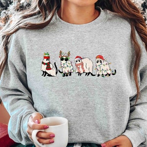 Maglione Cosplay Ape E Cucciolo Di Gatto Simpatico Costume Divertente