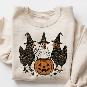 Halloween Chicken Shirt, Halloween Chicken Sweatshirt, Halloween Funny Chicken Shirt, Ghost Chicken Shirt, Chicken Lovers Shirt