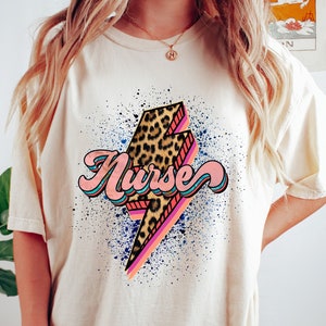 Leopard Nurse Shirt, Leopard Print Nurse Life, CNA Shirt, Nursing, Nursing School Tee, Registered Nurse Shirt, RN Shirts, Nurse Week Shirt