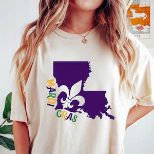 Louisiana Sweatshirt, Mardi Gras Sweatshirt, Festival Sweatshirt, Mardi Gras Gift, Louisiana Mardi Gras, Louisiana Shirt