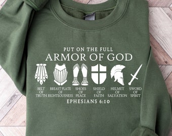 Put on The Full Armor of God Shirt, Christian Gifts, Catholic Shirt, Christian Shirts, Religious Gifts For Women, Bible Verse Shirt, EA5082