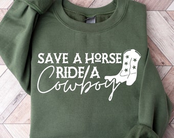 Save A Horse Ride A Cowboy Shirt, Bachelorette Party Shirt, Bridal Party Shirt, Save A Horse Ride A Cowboy Funny T Shirt Horse Riding Tshirt