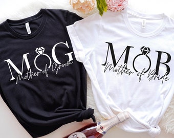 Mother of the Bride T-Shirt, Mother of the Groom T-Shirt, Matching Mom Shirts, Mom Wedding Shirts, Mother of the Bride and Groom Shirts