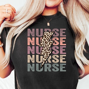 Leopard Nurse Shirt, Leopard Print Nurse Life, CNA Shirt, Nursing, Registered Nurse Shirt, RN Shirts, Nurse Week Shirt, Nursing School Tee