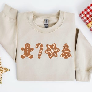 Gingerbread Sweatshirt, Christmas Sweatshirt For Women, Gingerbread Cookies Shirt, Christmas Shirts, Christmas Sweater, Christmas Crewneck