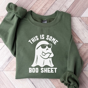 This Is Some Boo Sheet Sweatshirt, Halloween Sweatshirt, Retro Halloween Kids Shirt, Ghost Shirt,Boo Sheet Shirt,Funny Halloween Ghost Shirt