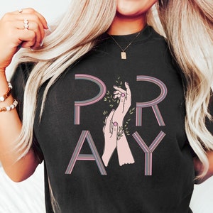 Camisa de oración, camisa cristiana, camiseta de oración, camisa de gracia, camisa moderna, camisa casual, regalo para mamá, regalo del día de la madre, camisa religiosa, camisa religiosa