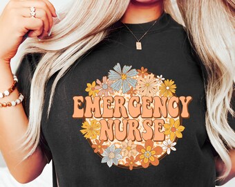 Groovy Emergency Nurse Shirt, Future Nurse TShirt, Retro ER Nurse Shirt, Emergency Room Shirt, Emergency Nurse Shirt, Nurse shirt