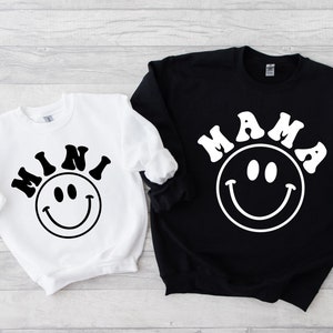 Matching Mama and Mini Sweatshirts, Mama Sweatshirt, Matching Mommy & Me Sweaters, Baby Shower, Mother Daughter Shirts, Best Gifts for Moms