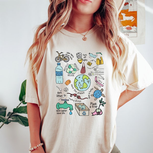 Earth Day Shirts, Save the Planet Shirt, Environmental T-Shirts, Happy Earth Day T-Shirts, Support The Planet Tee, Recycle Reuse