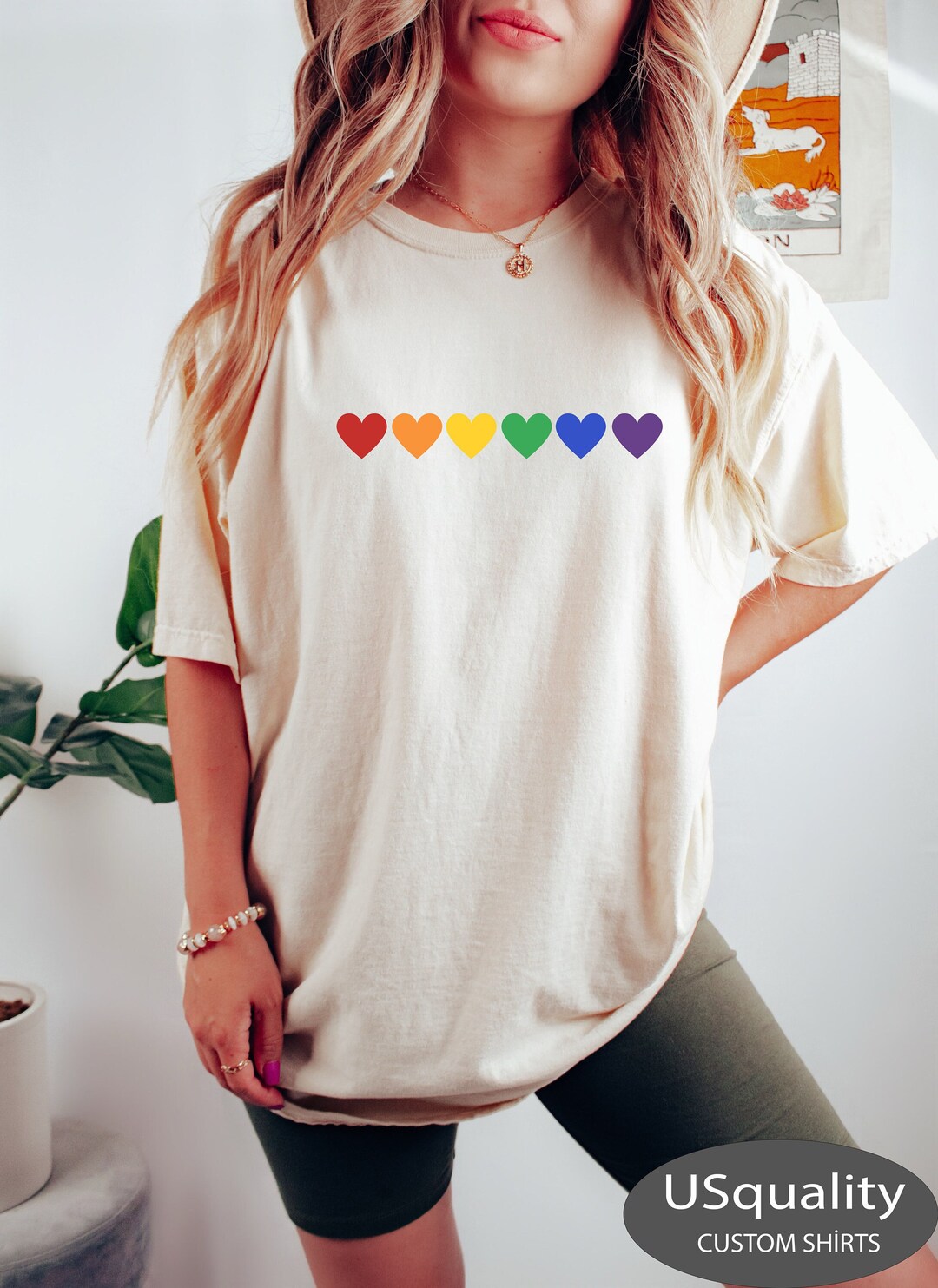 Reid Shirt - Rainbow Heart