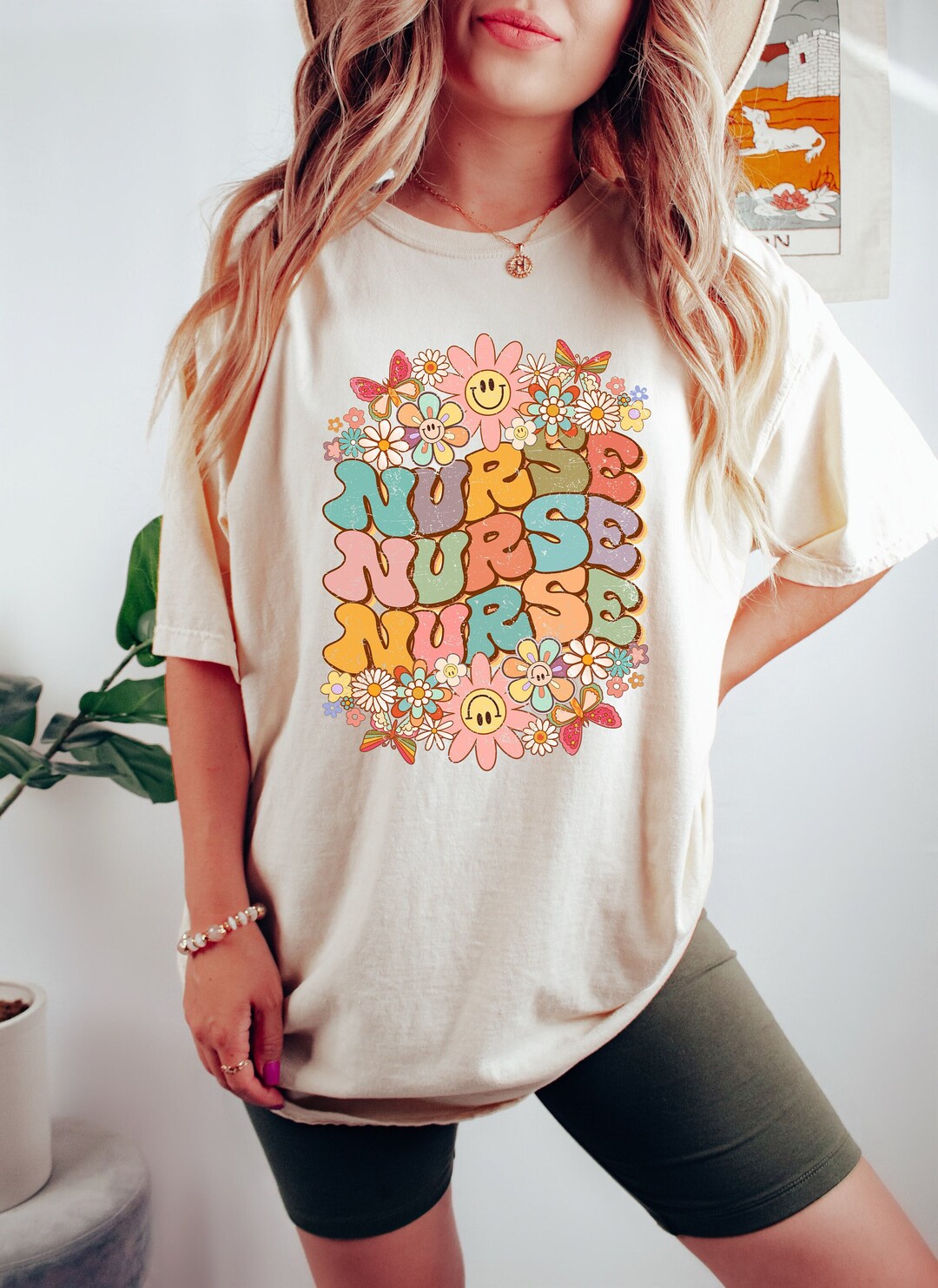 Nurse Tee w/ Paisley Sequin main image 1