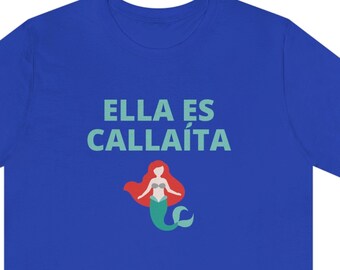 Callaita Little Mermaid Tee / Disney Inspired Tee / Latin Rap Top / Bad Bunny Inspired T-Shirt / Latino Latina Theme Park Shirt