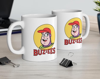 Buzzees Tasse / Buzzees Tasse / Buzzee's inspiriert / Disney inspiriert / Toy Story inspiriert / Buzz Lightjahre / Weihnachtsgeschenk Tasse / Weißer Elefant